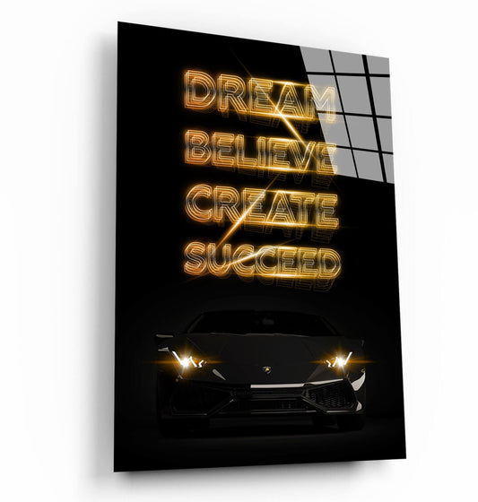 Car Motivational Wall Art Decor - High Resolution Vivid Colors - Modern Office Poster