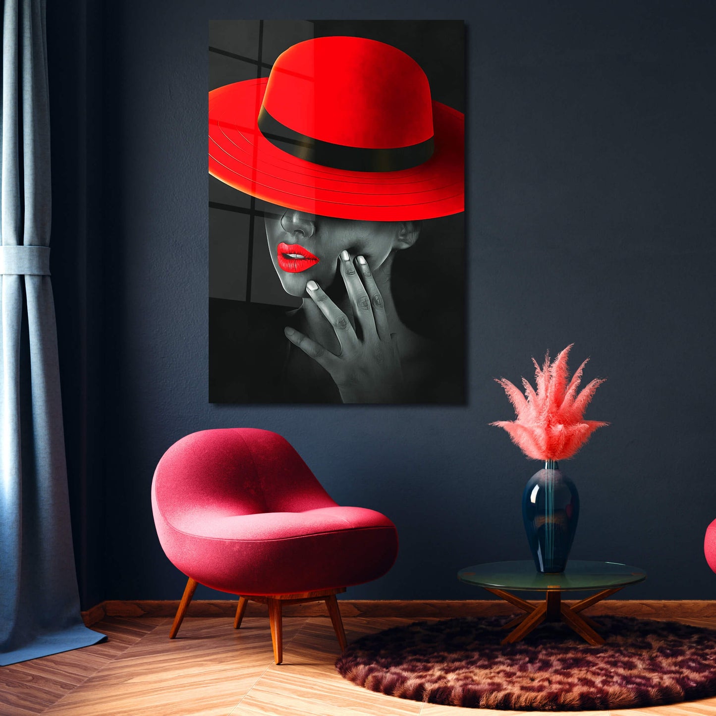 Woman In Red Hat