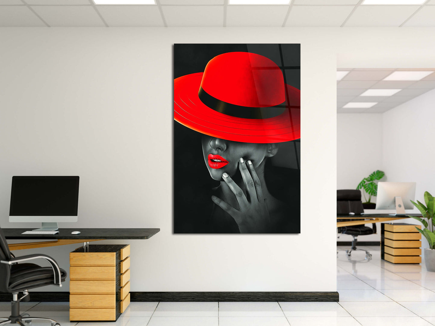 Woman In Red Hat