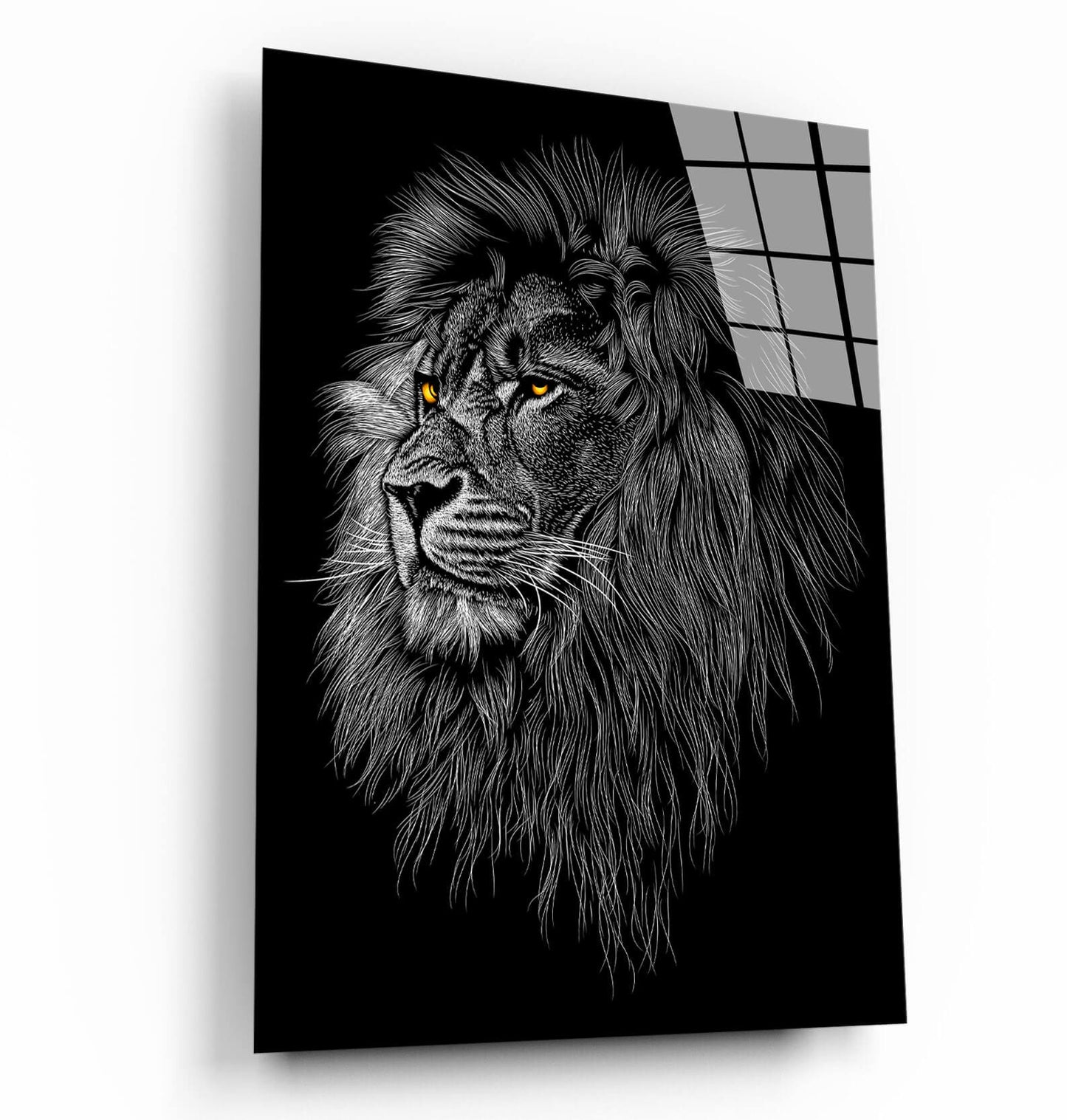 Adult Will Lion Head motivation of art inspirational canvas, living room poster