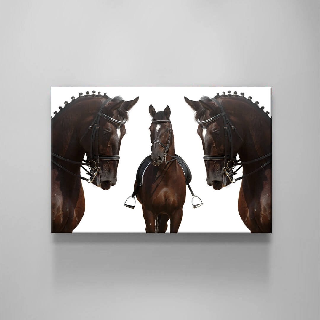 Three Brown Adult Horses