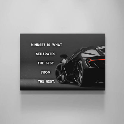 Mindset Motivational Canvas Black and White Lambo Office Inspirational Art 1 Club Hustle and Grind Entrepreneur Poster