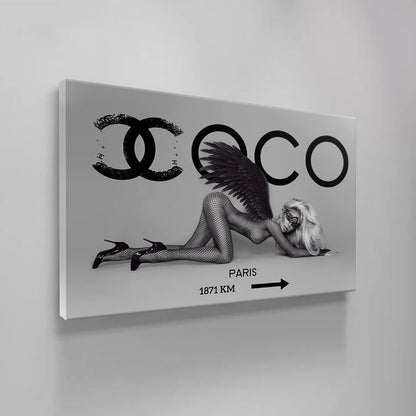 Coco Fashion fantasy girl art famous Brand for her wall art