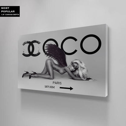 Coco Fashion fantasy girl art famous Brand for her wall art