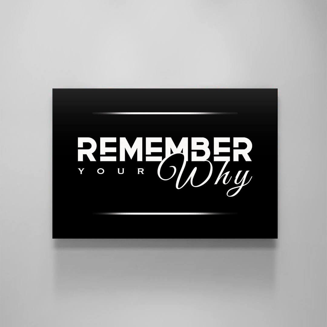 Remember Your Why Print Framed Ready to Hang Motivational Wall Art Office Decor Inspirational Office Wall Decor Entrepreneur Canvas