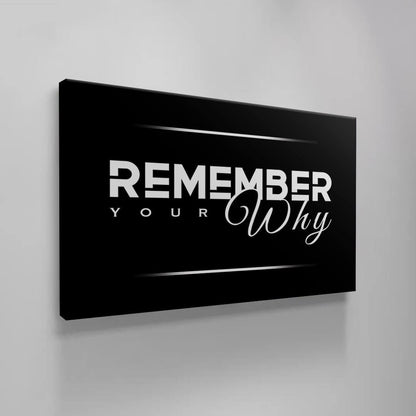 Remember Your Why Print Framed Ready to Hang Motivational Wall Art Office Decor Inspirational Office Wall Decor Entrepreneur Canvas