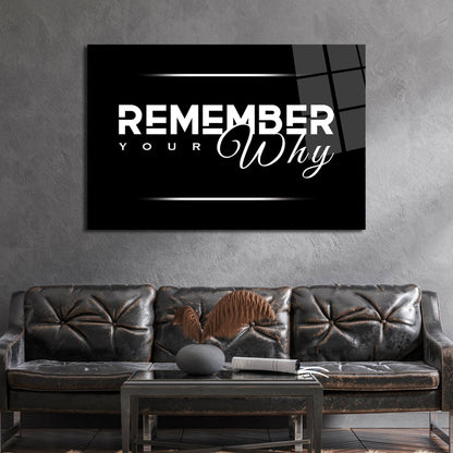 Remember Your Why Print Framed Ready to Hang Motivational Wall Art Office Decor Inspirational Office Wall Decor Entrepreneur Canvas