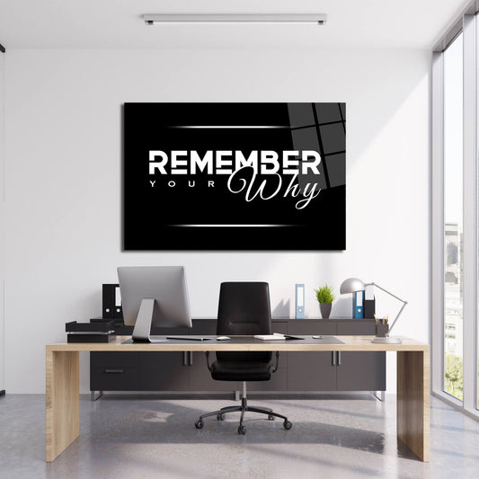 Remember Your Why Print Framed Ready to Hang Motivational Wall Art Office Decor Inspirational Office Wall Decor Entrepreneur Canvas