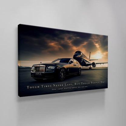 Keep Going Motivational Wall Art Private Jet Office Decor Luxury Car Inspirational Wall Decor Entrepreneur Hustle Canvas Stay Humble Art